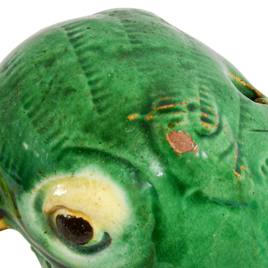 Qing Dynasty Sancai Glazed Parrot-6