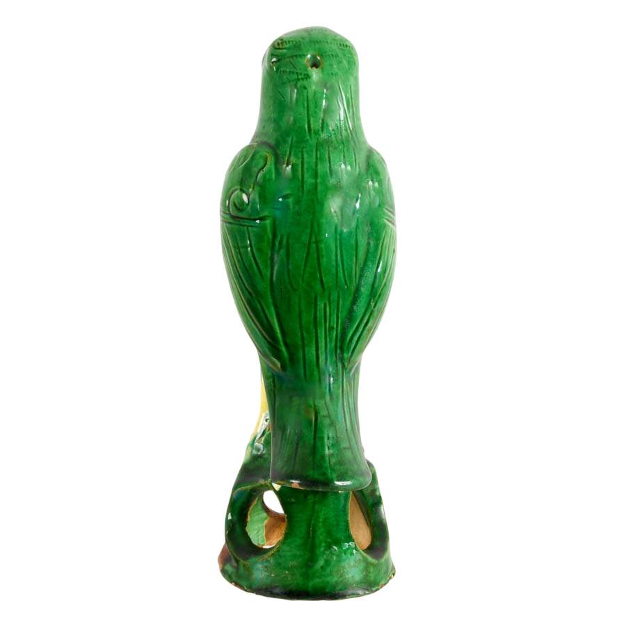 Qing Dynasty Sancai Glazed Parrot-3