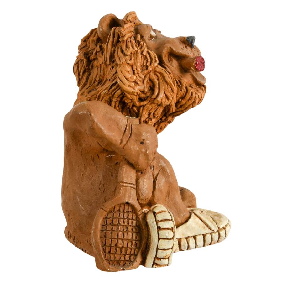 1970s Signed Dave Grossman Sporty Lion Resin Figurine-3