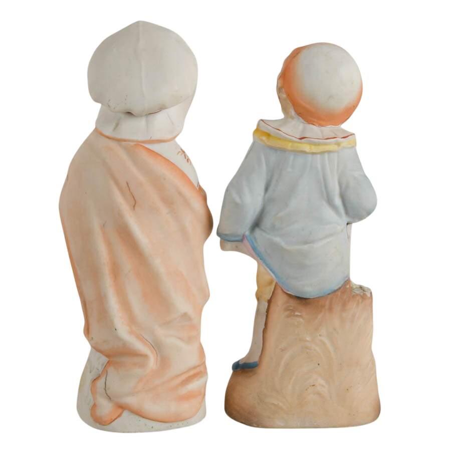 Antique Pair of German Bisque Sibling Figures-3