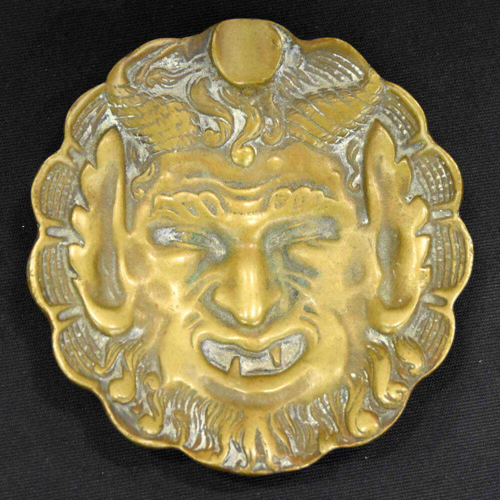 Antique Devil's Face Tabletop Ashtray-3