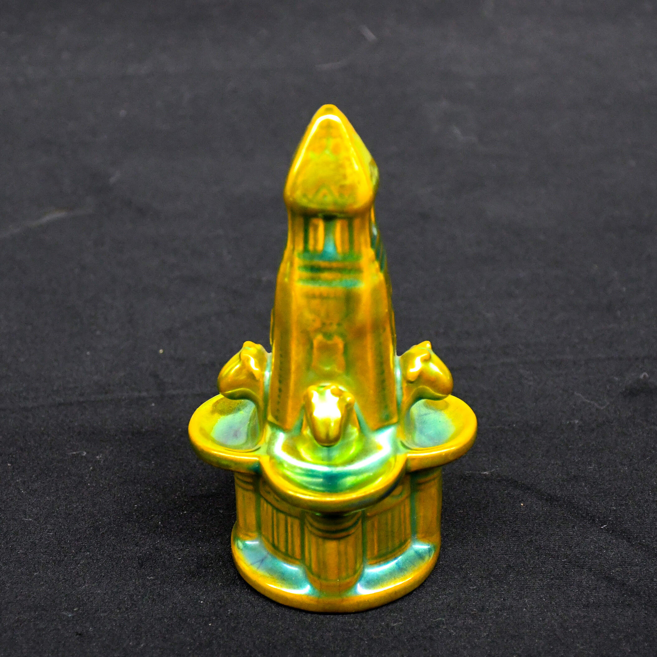 Zsolnay Ceramic Fountain Sculpture with Eosin Glaze-4