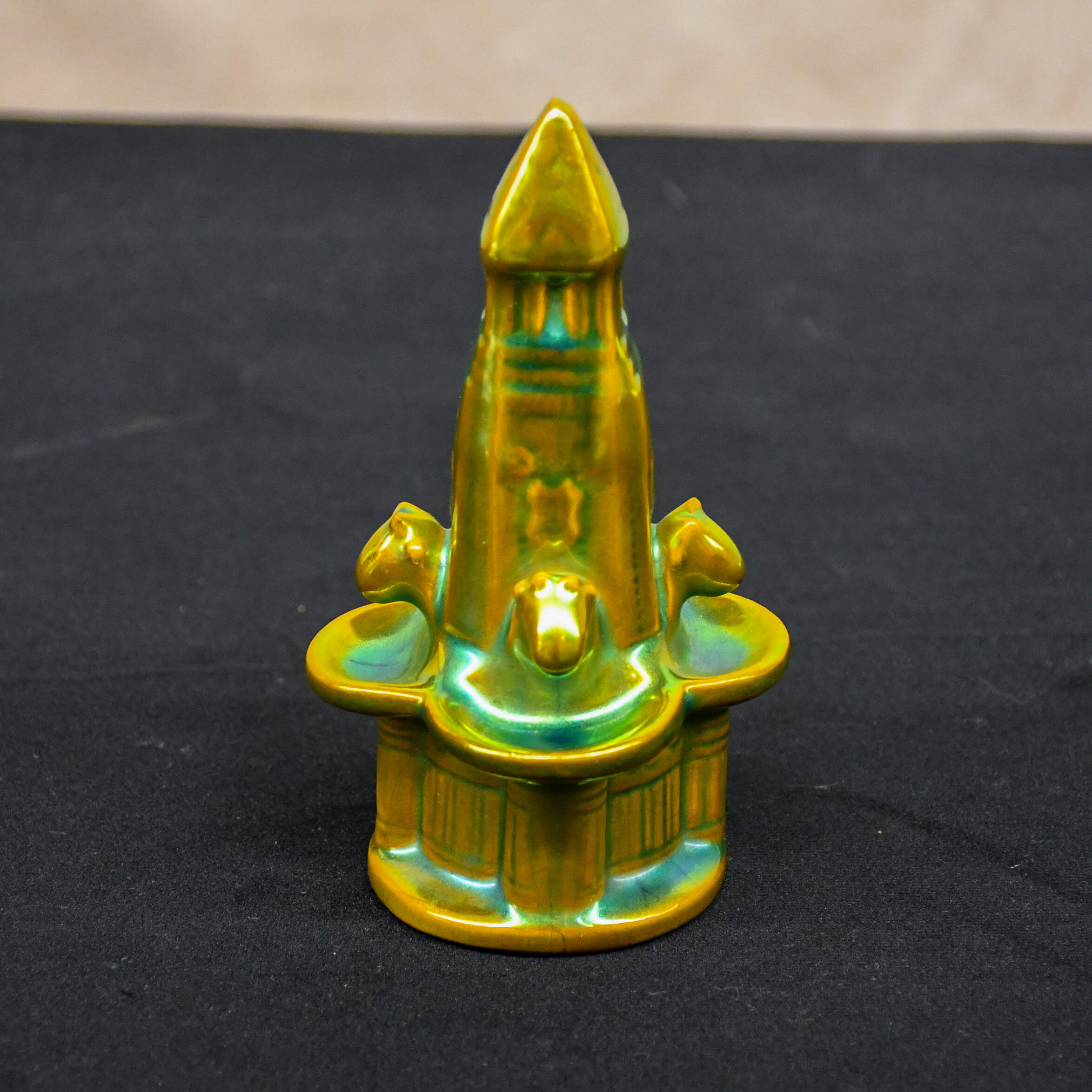 Zsolnay Ceramic Fountain Sculpture with Eosin Glaze-2