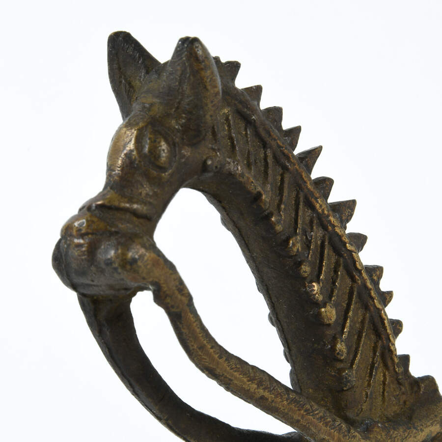 Anthropomorphic Animals Ride a Horse Metal Figure-6