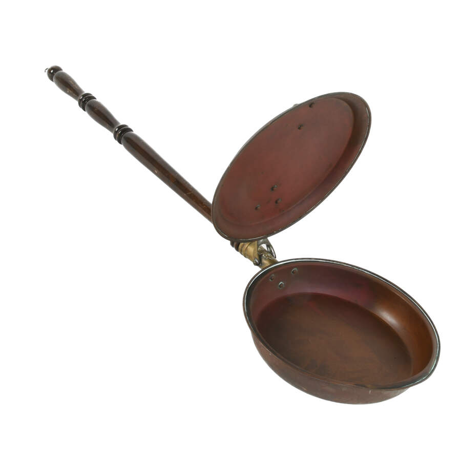 Antique Copper Bed Warmer-6
