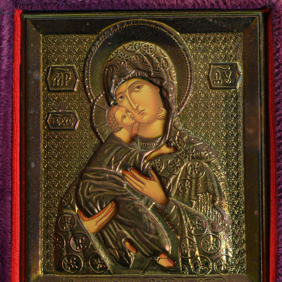 Russian Diptych Traveling Icon-6