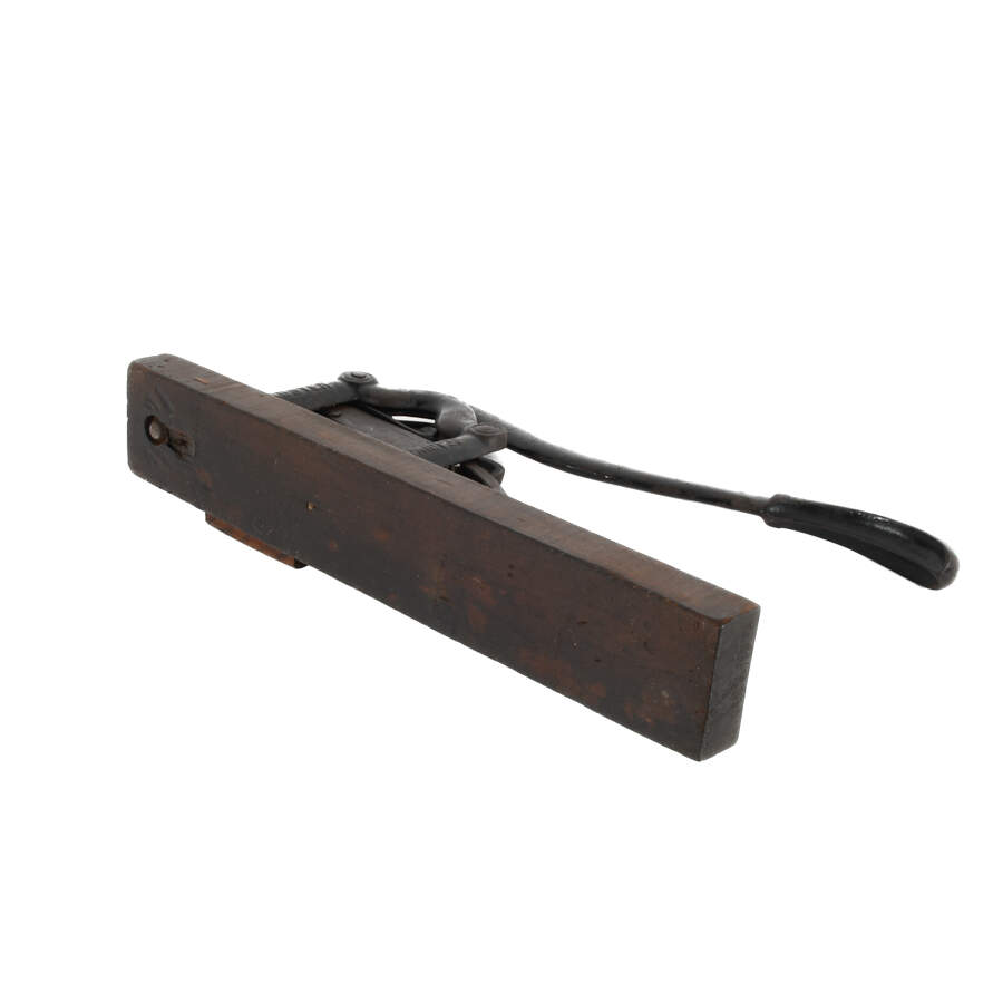 Antique Harbster Cast Iron Tobacco Cutter-6