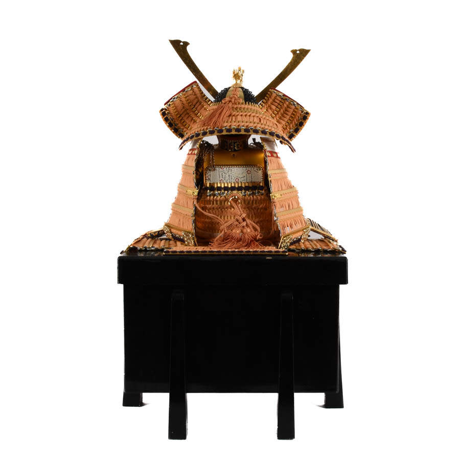 Mini Samuri Outfit on Wooden Box Stand-6