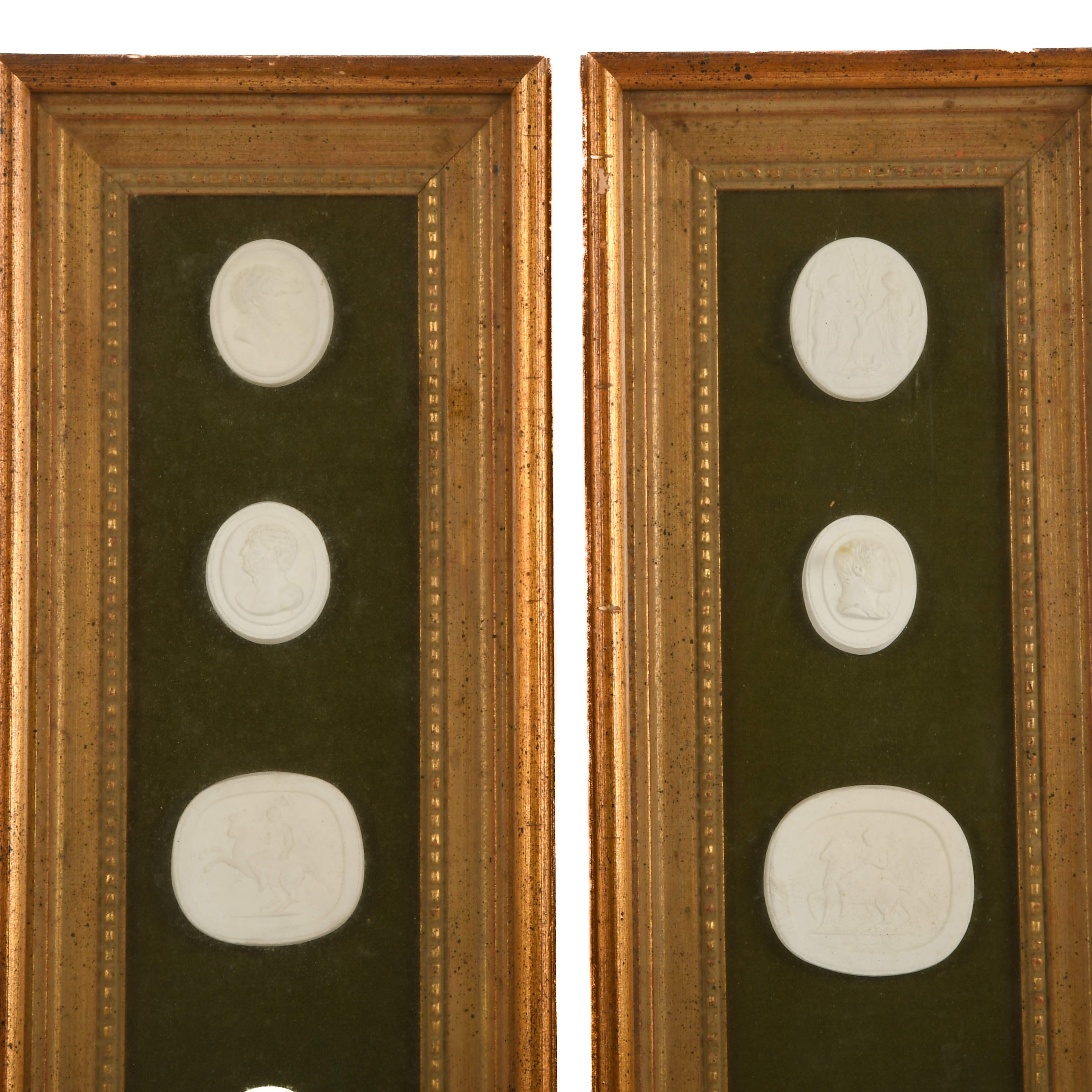 Framed Pair of Military Medallions-3