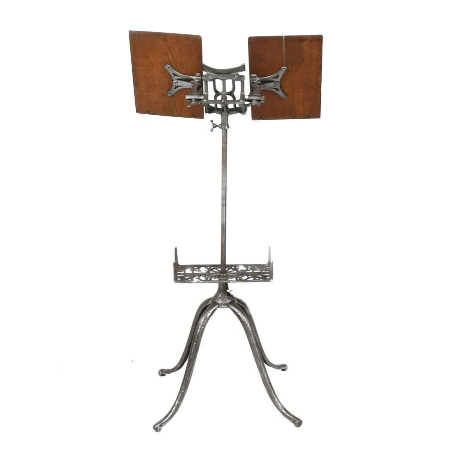 Victorian Folding Oak Dictionary Bookstand-3