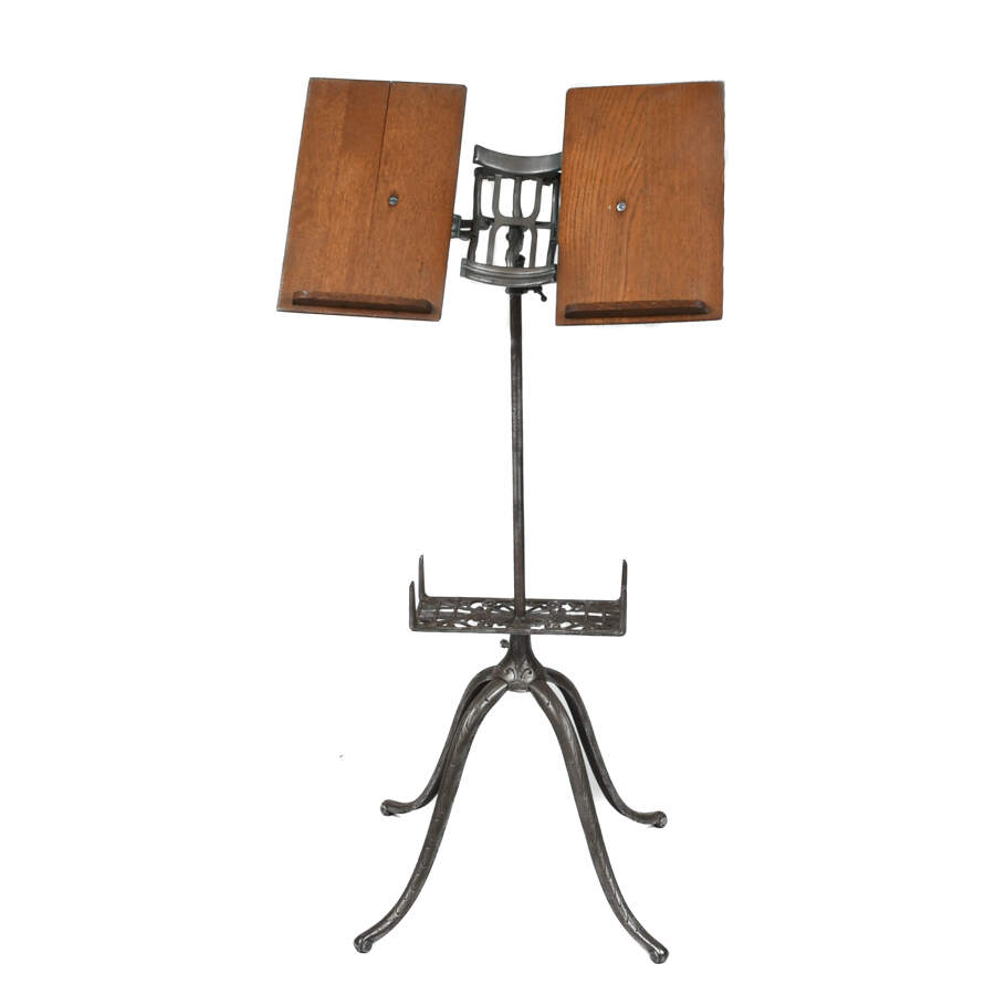 Victorian Folding Oak Dictionary Bookstand-1