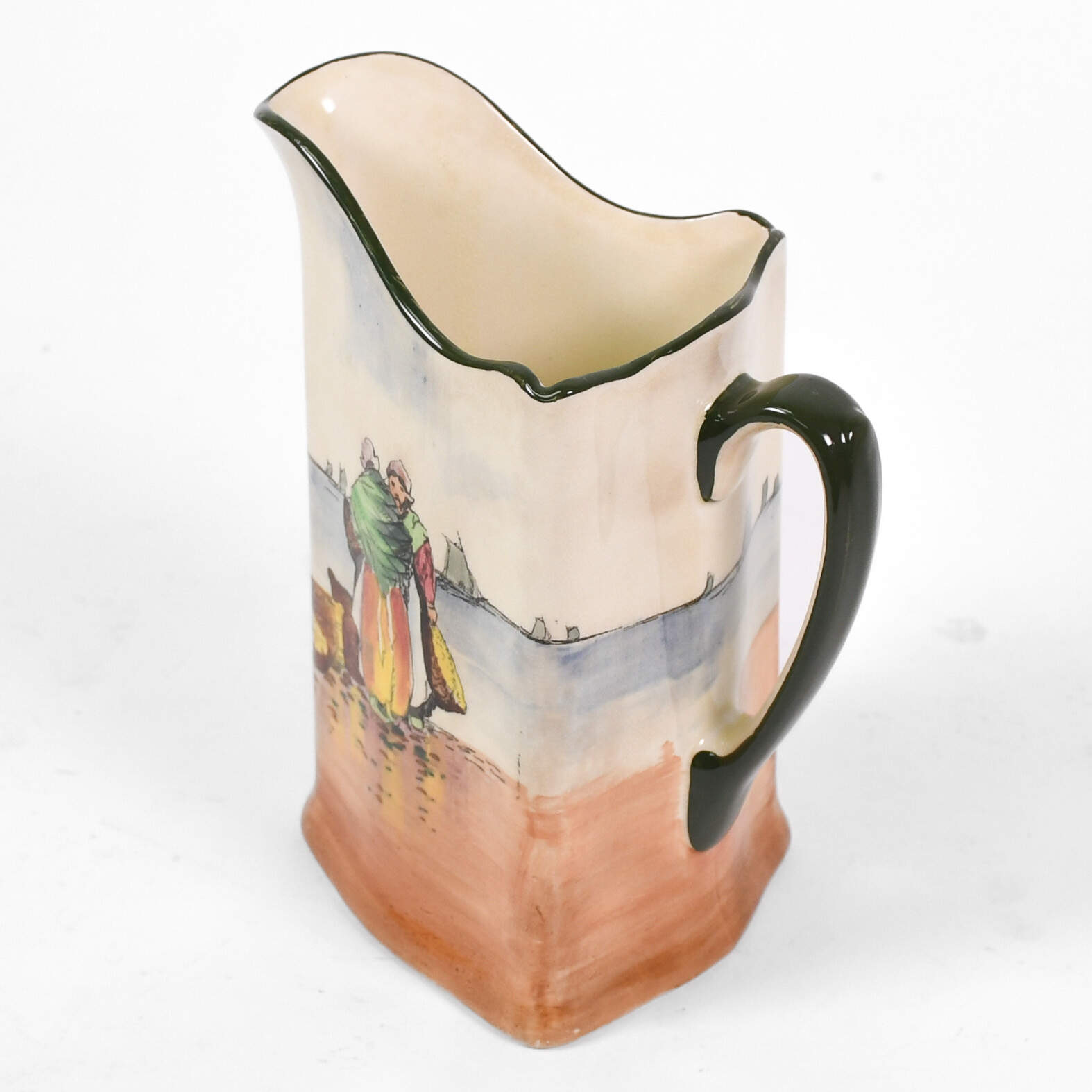 Antique Royal Doulton Brittany Fisherfolk Pitcher-5
