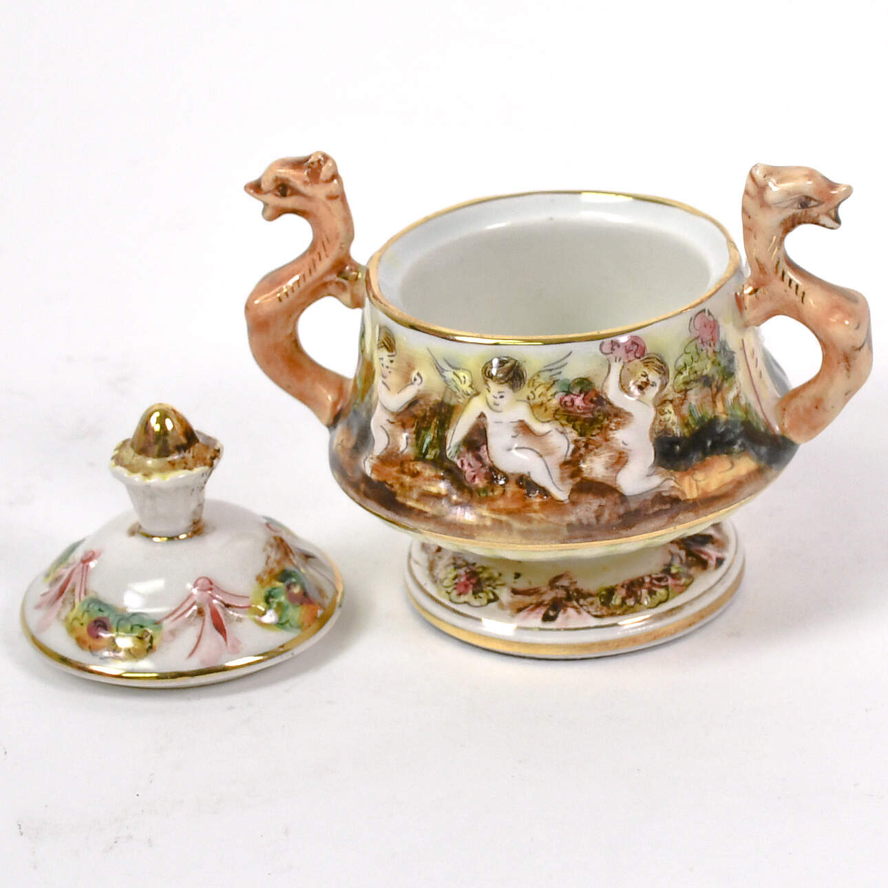 Capodimonte MAS Dragons and Cupids Tea Set-11