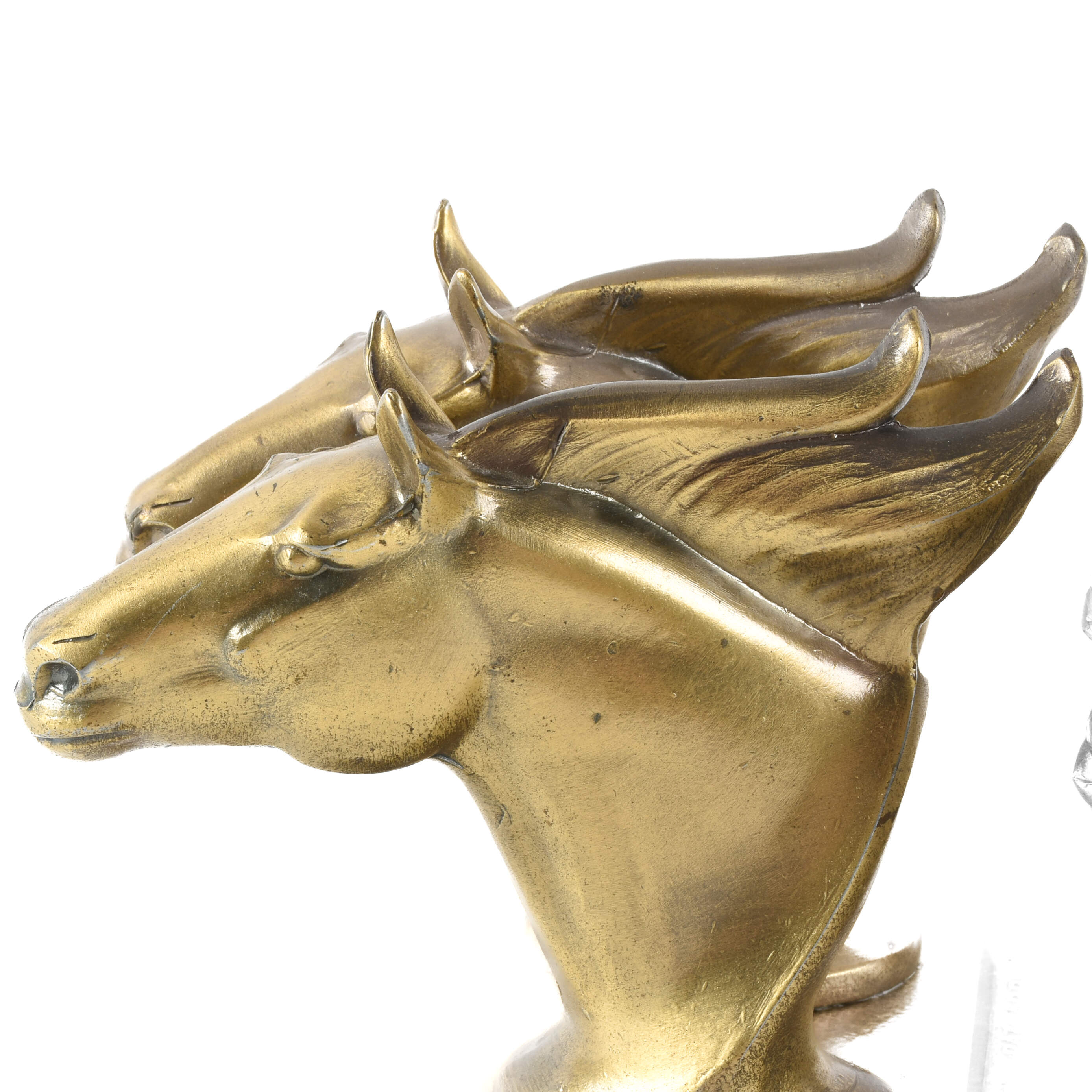 Frankart Gold Tone Stallion Bookends-8