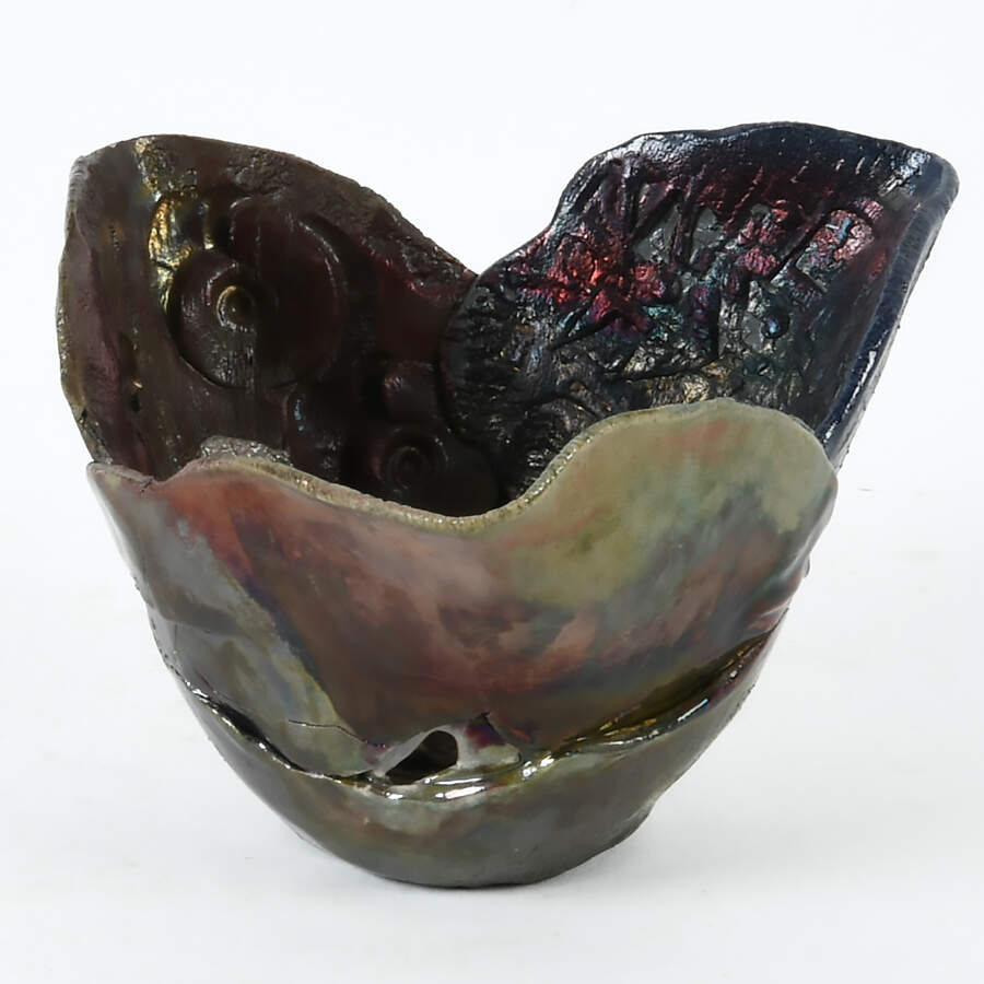 Contemporary Studio Hand-Built Pottery Bowl-1
