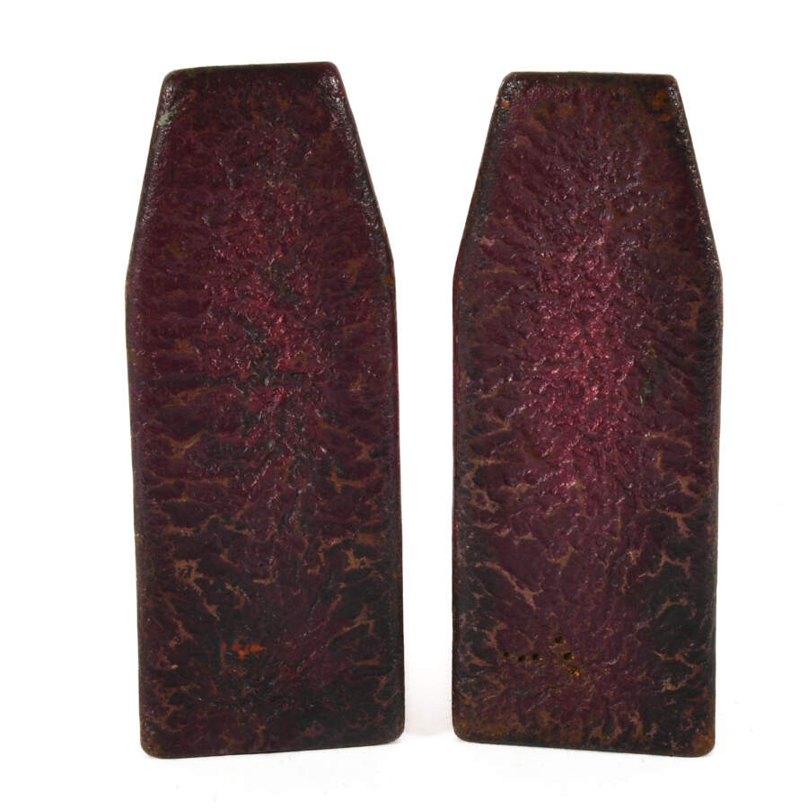 Pair of Metal Indigenous Painted Bookends-5