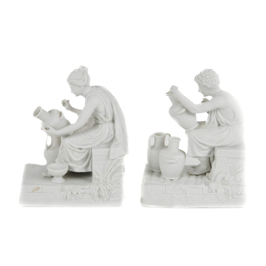 Pair of Royal Crown Original Arnart Creations Bisque Bookends-2