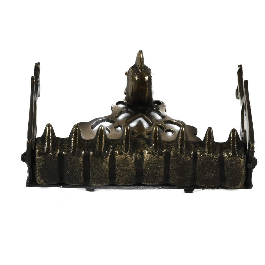 Antique Judaica Wall Menorah Oil Lamp-5