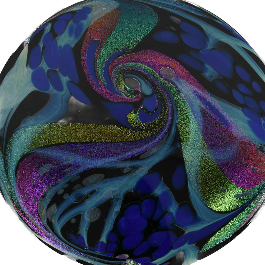 1997 Rollin Karg Art Glass Sphere-8