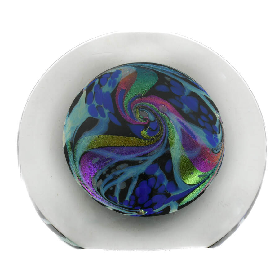 1997 Rollin Karg Art Glass Sphere-7