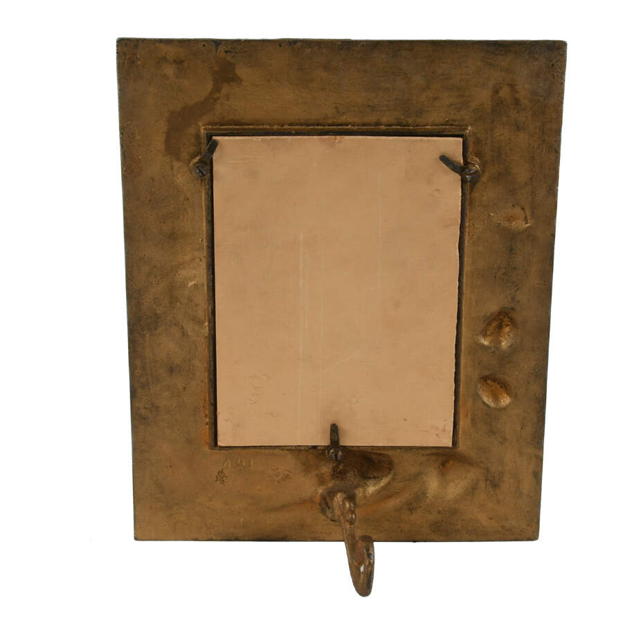 Antique Art Nouveau High Relief Art Garden Frame-4
