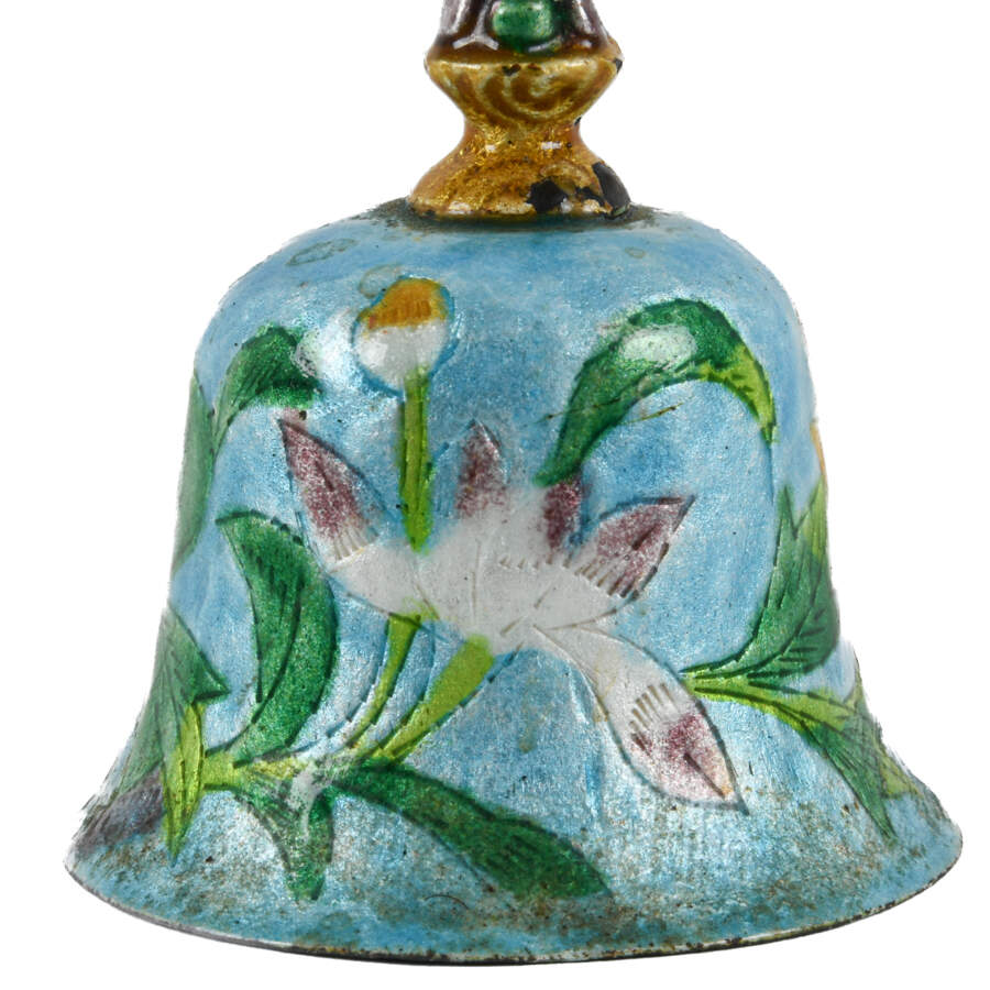 Lot of Two Chinese Enamel Bells-8