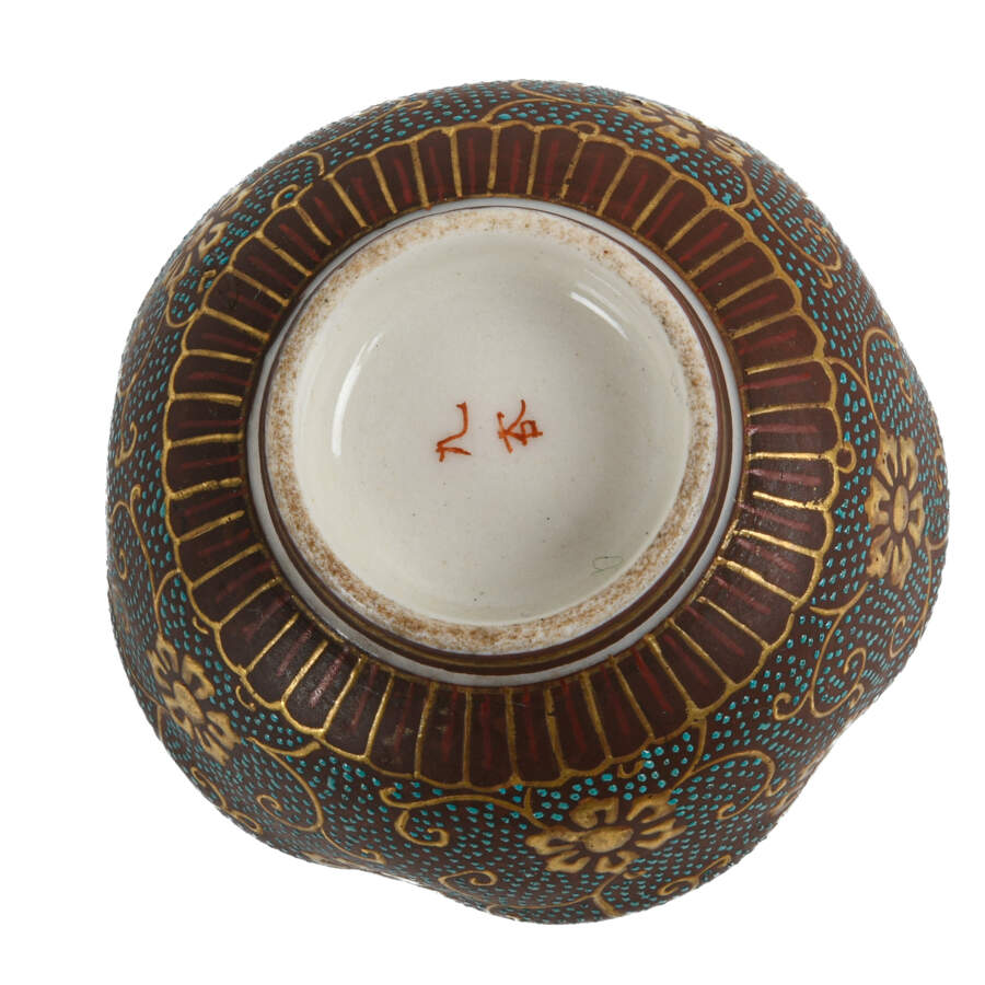 Antique Pair of Kutani Open Salts-6