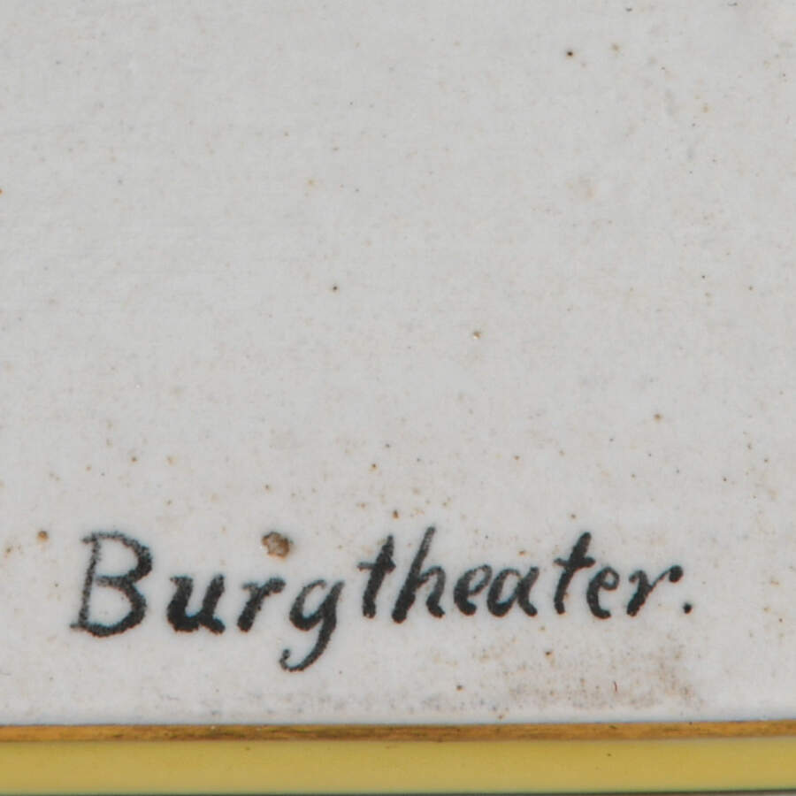 Antique Royal Vienna Hand-Painted Burq Theater Trinket Box-6