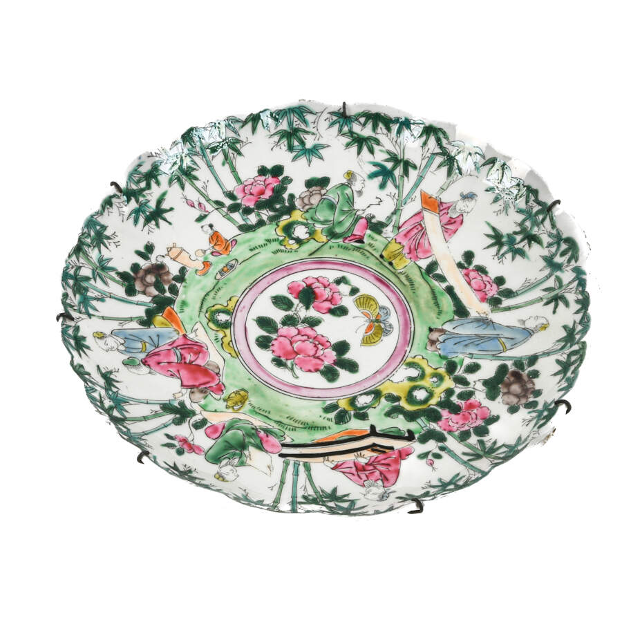 Antique Chinese Famille Rose Plate-2