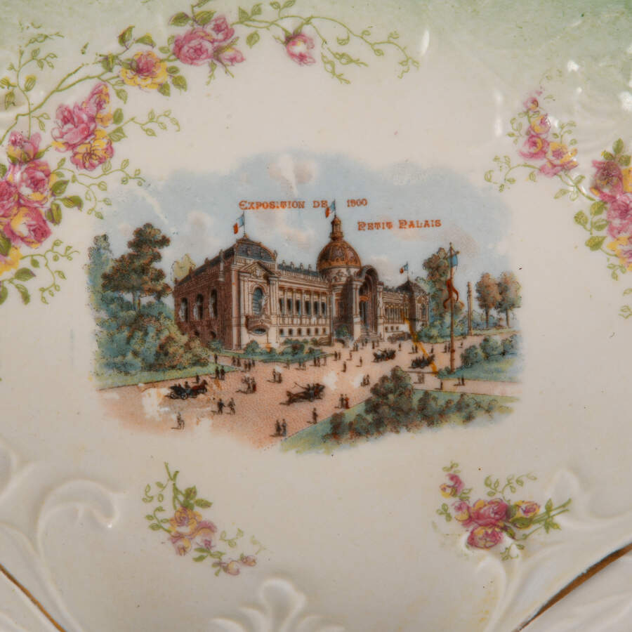 Antique Russian Hand-Painted 1900 Paris Exposition Relish Dish-4