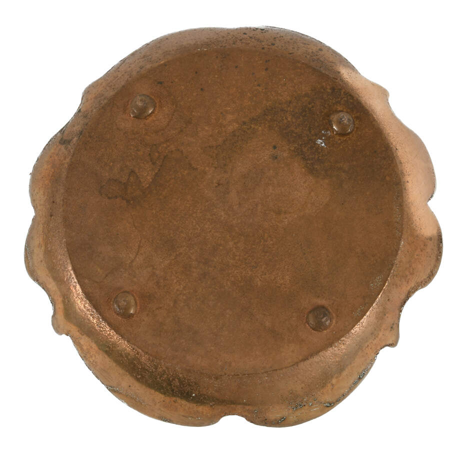 Brass Plate of Woman Running with a Flame-2