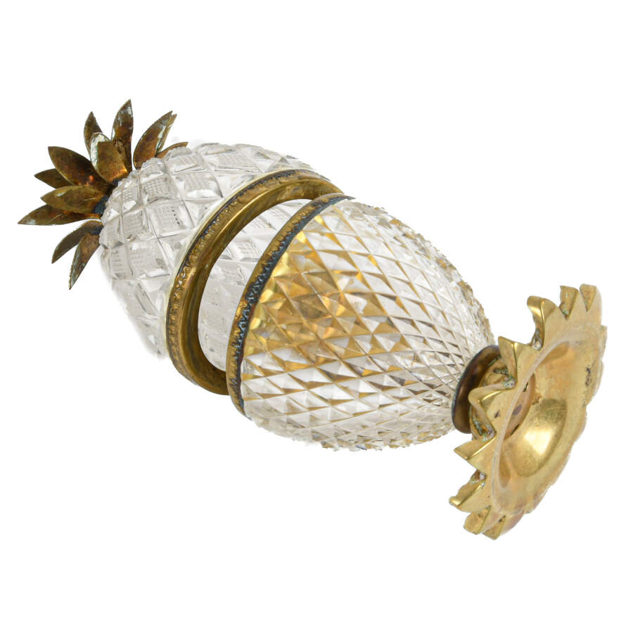 Crystal Pineapple Table Lighter Holder-5