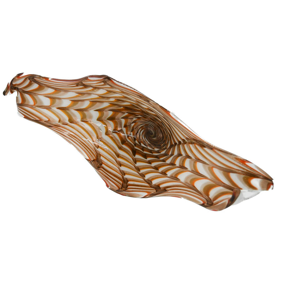 Italian Murano Speckled Art Glass Center Bowl-2