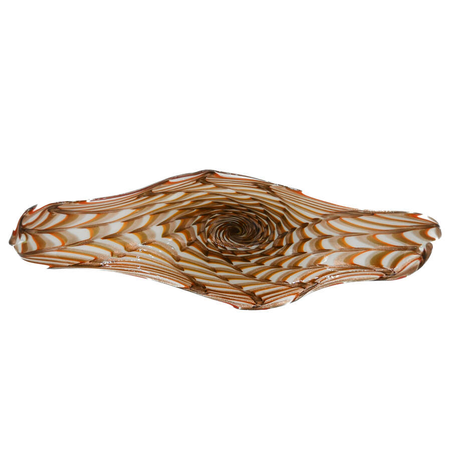 Italian Murano Speckled Art Glass Center Bowl-1
