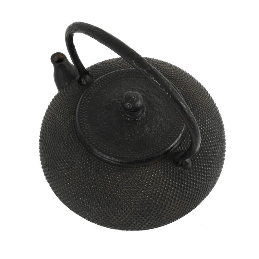 Antique Japanese Cast Iron Tea Kettle-4