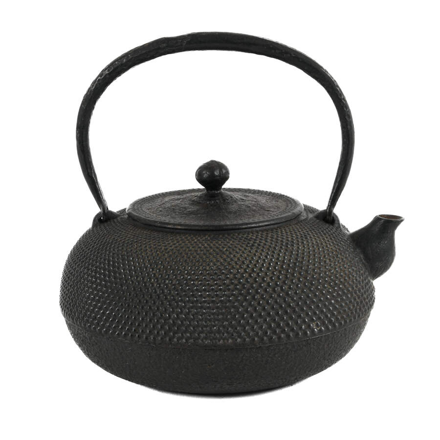 Antique Japanese Cast Iron Tea Kettle-1