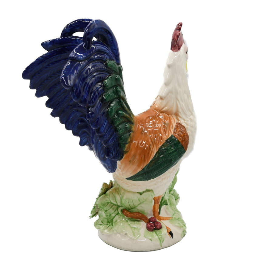 Decorative Accent Glazed Ceramic Rooster-4