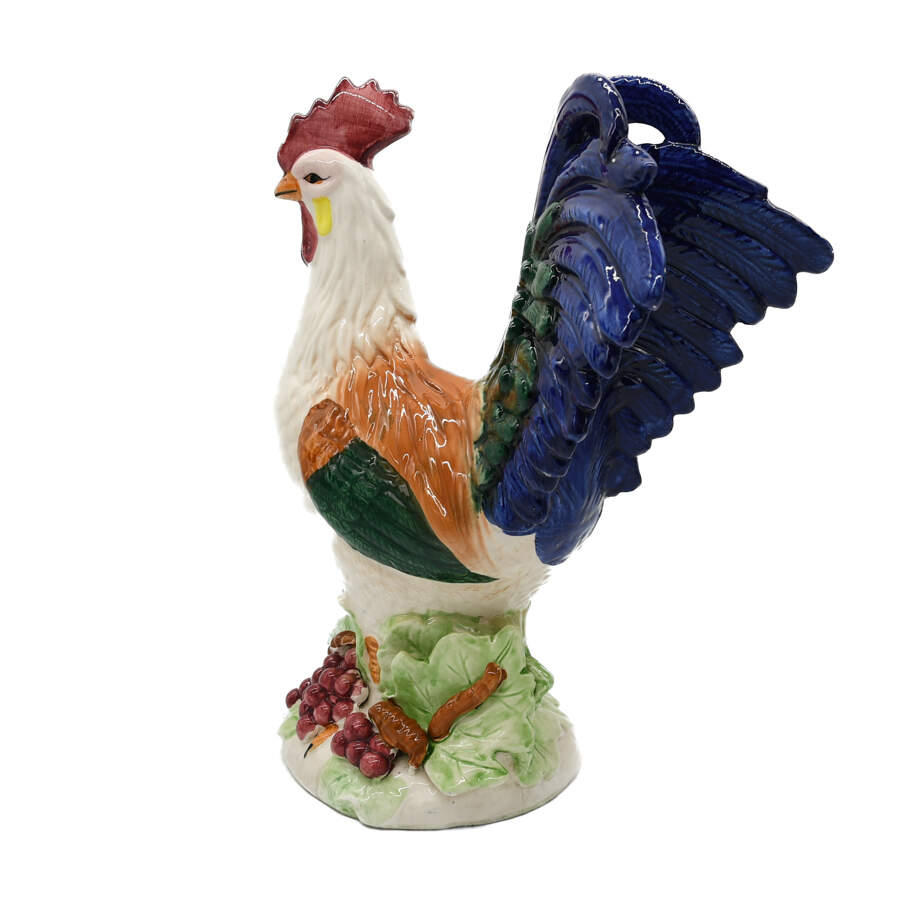 Decorative Accent Glazed Ceramic Rooster-3