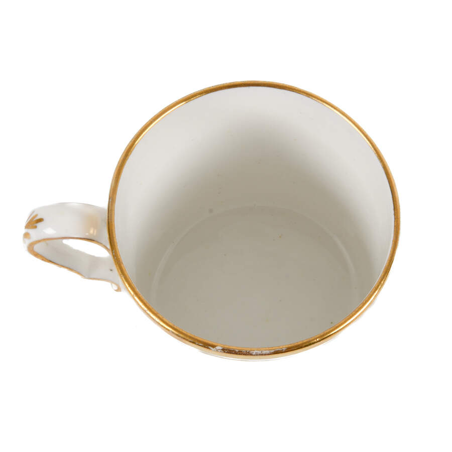 Antique Rare Spode Bat Print Greyhounds Coffee Cup-4