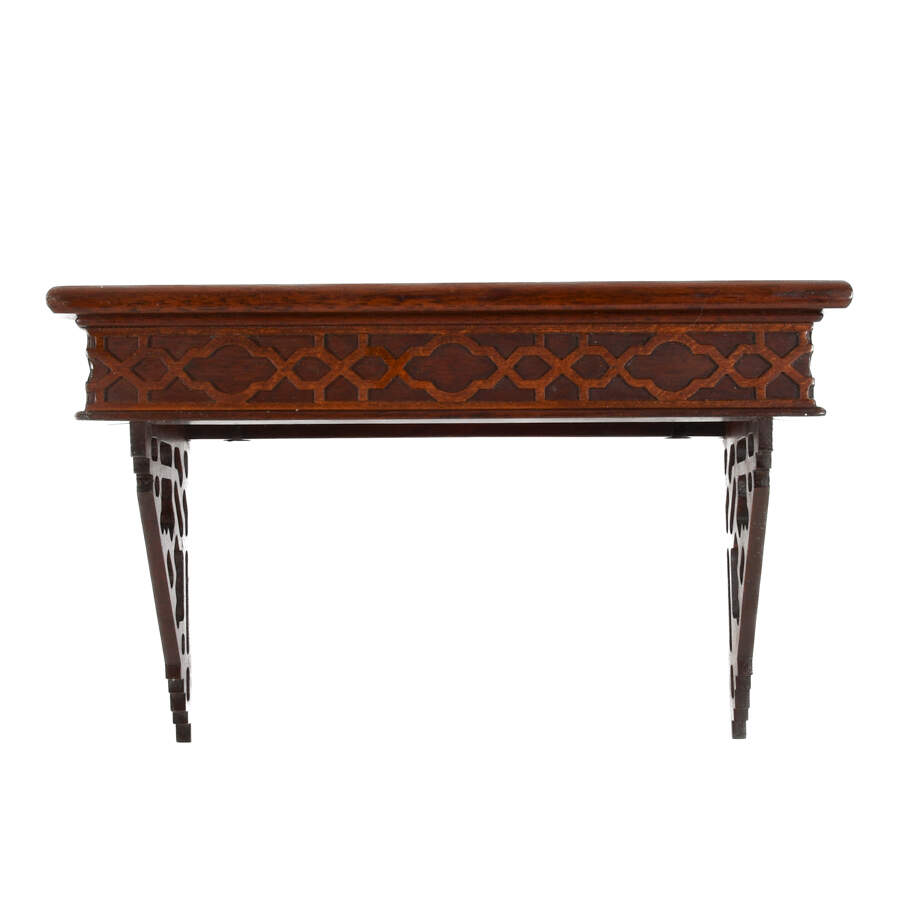 Carved Mahogany Wood Shelf-1