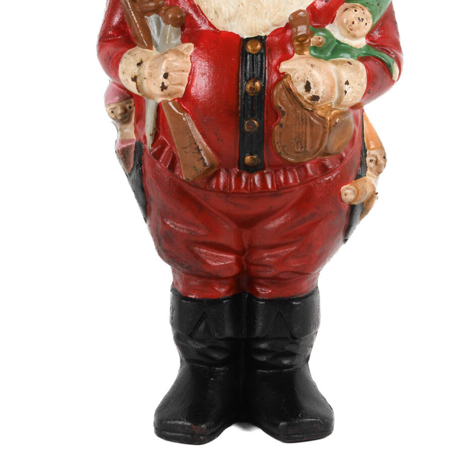 Antique Large Cast Iron Santa Claus-3