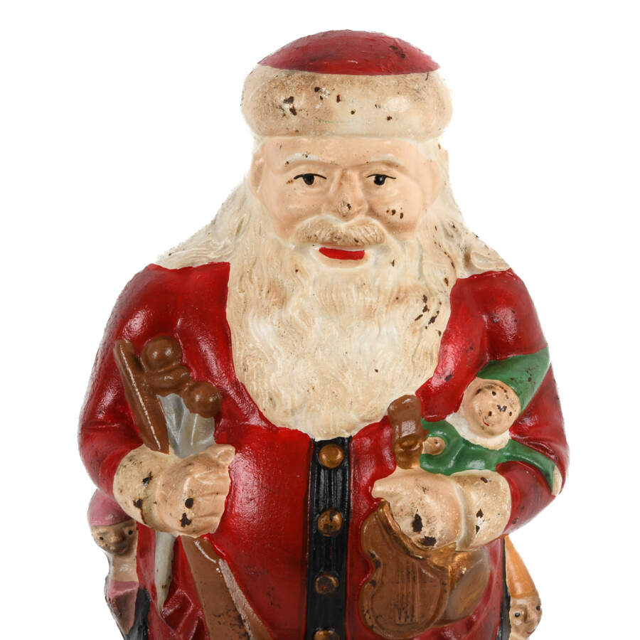 Antique Large Cast Iron Santa Claus-2