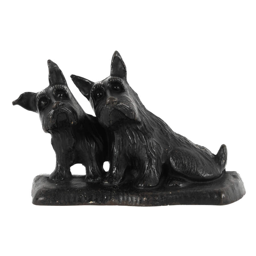 Cast Iron Scotty Dogs Door Stopper-1