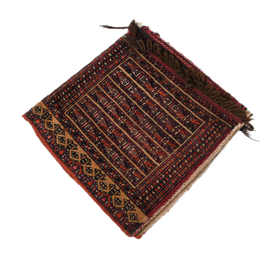 Traditional Turkmen Khorjin Camel Saddle Bag Rug-6