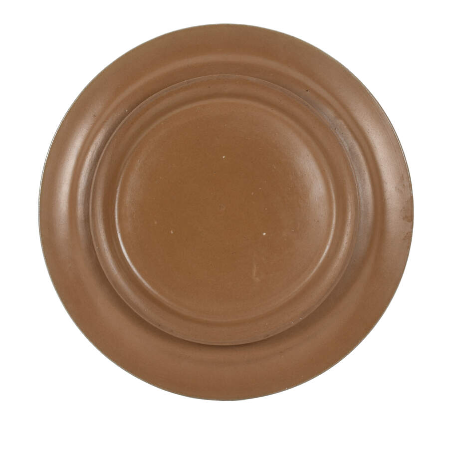 Victorian English Jasperware Ivy Leaf Cheeseplate-4