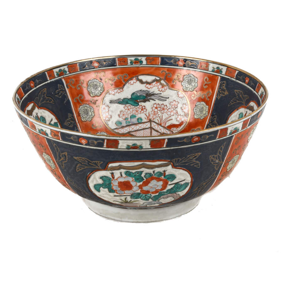 Decorative Accent Japanese Imari Centerbowl-2