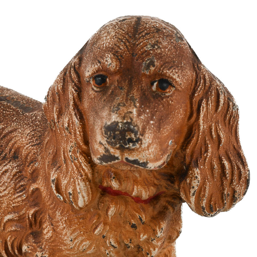 Antique Cast Iron #427 Cocker Spaniel Dog Bookend Attributed to Hubley-3