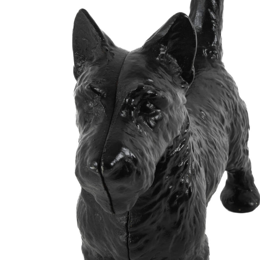 Antique Cast Iron Black Scotty Dog Doorstop-6