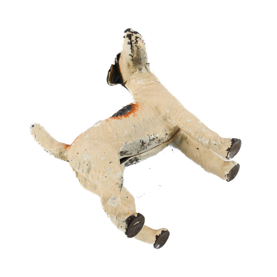 Antique Cast Iron Wire-Haired Fox Terrier Dog Doorstop-7
