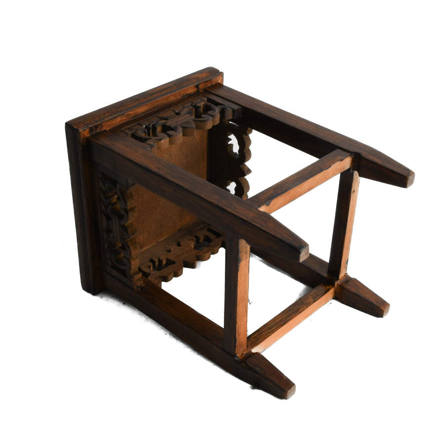 Chinese Export Carved Wood Stand-6